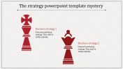 Get Strategy PowerPoint Template Slides Designs-Red Color